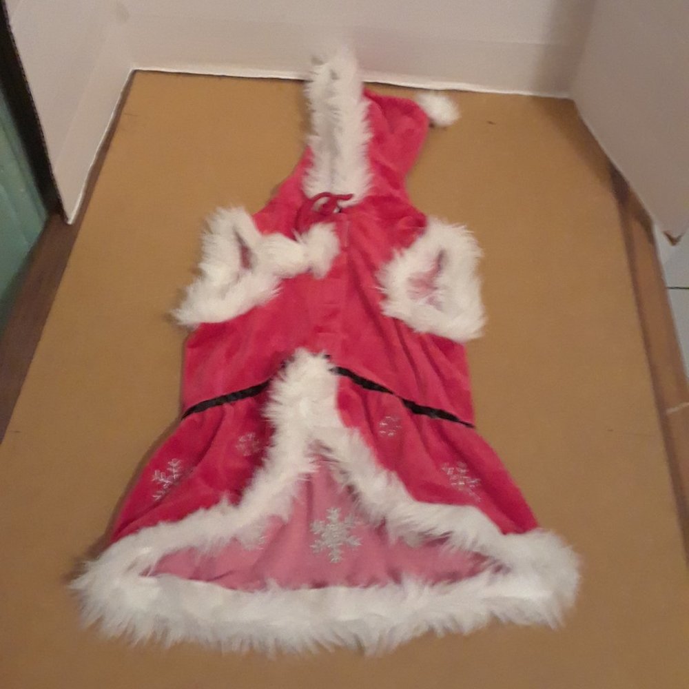 Medium Dog Hooded Christmas Outfit